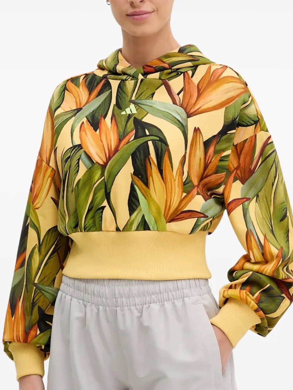 x FARM Rio Cotton Graphic Hoodie
